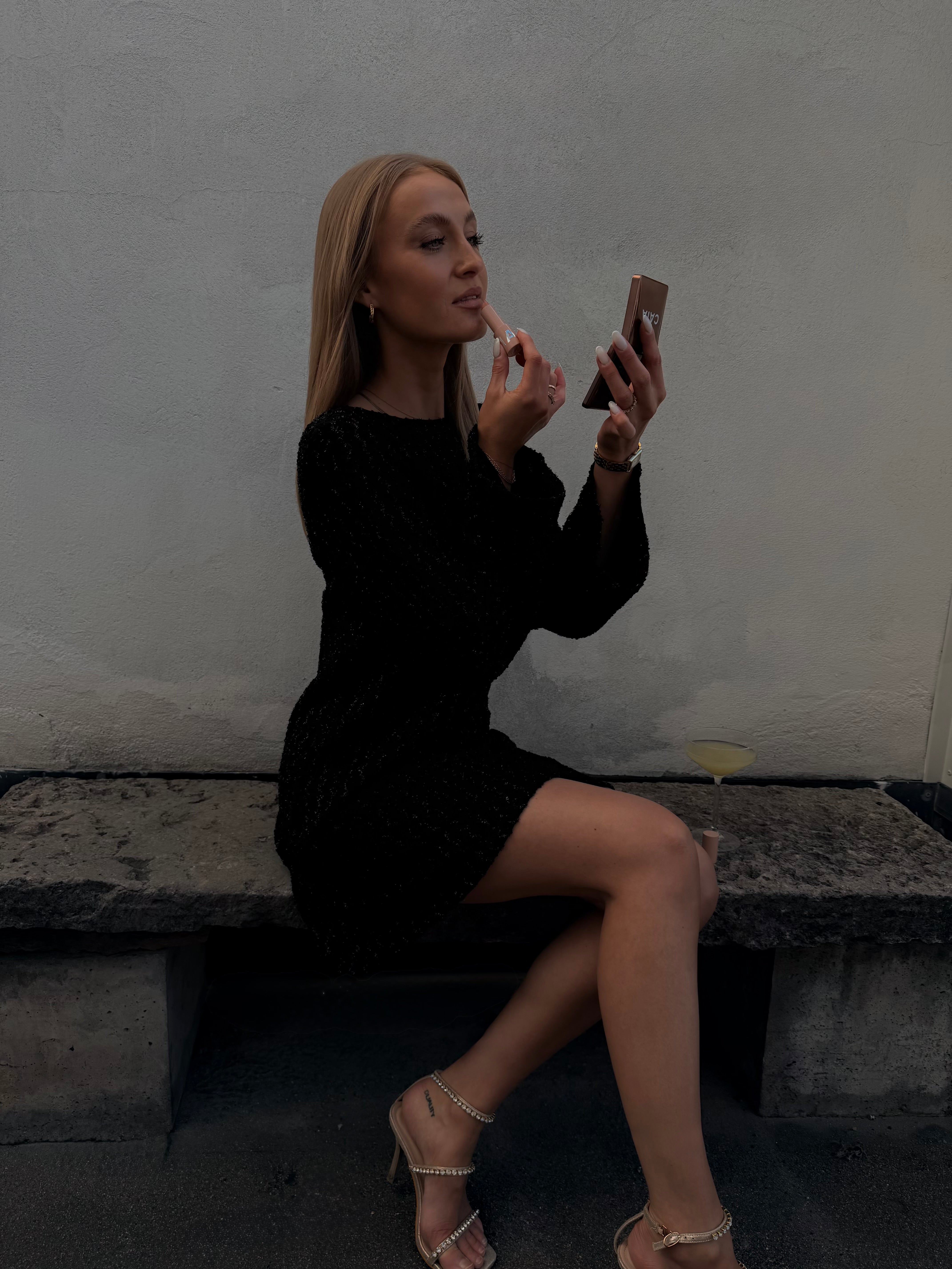 PCRUTH Midi Dress - Black